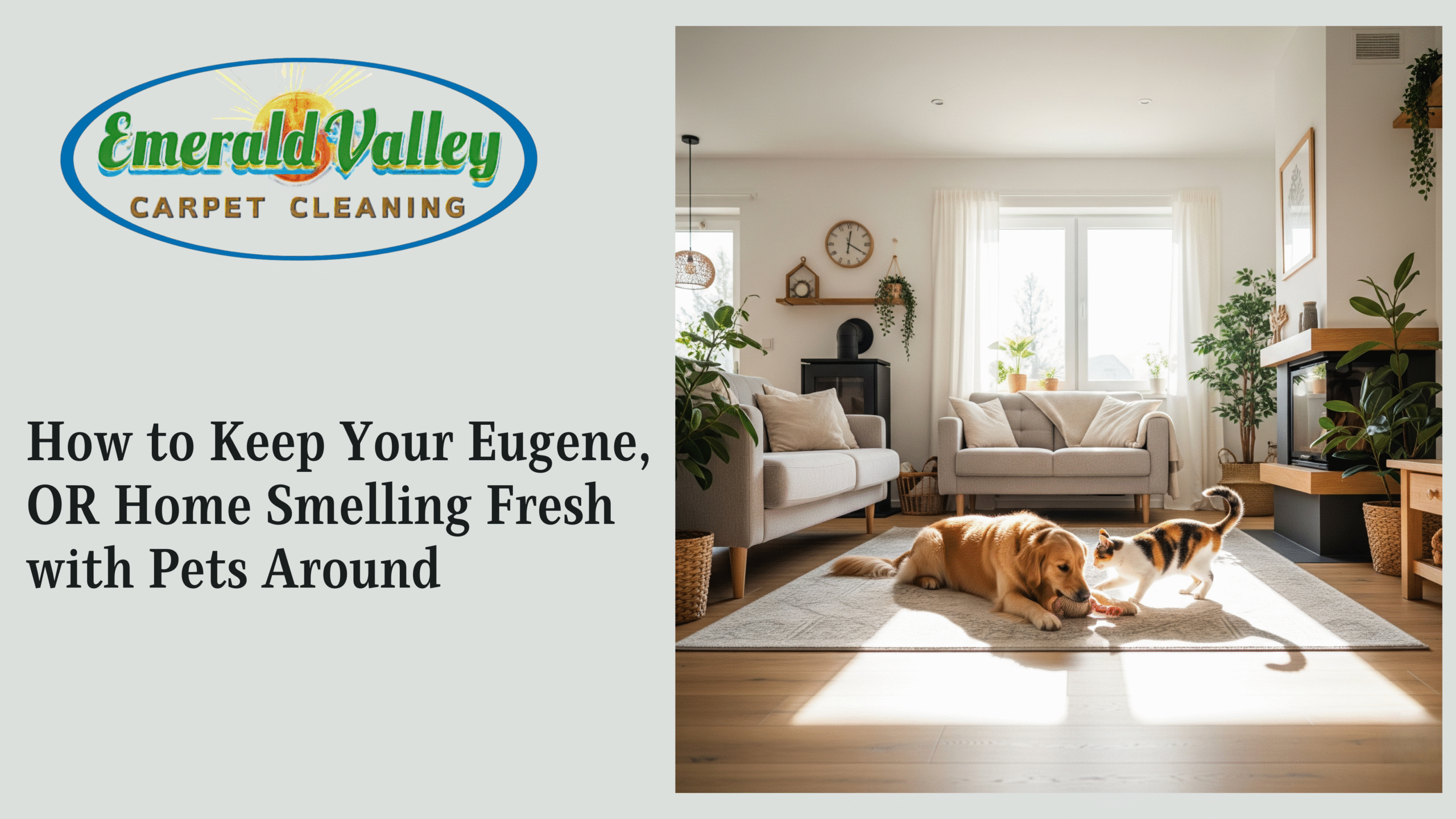 How to Keep Your Eugene, OR Home Smelling Fresh with Pets Around