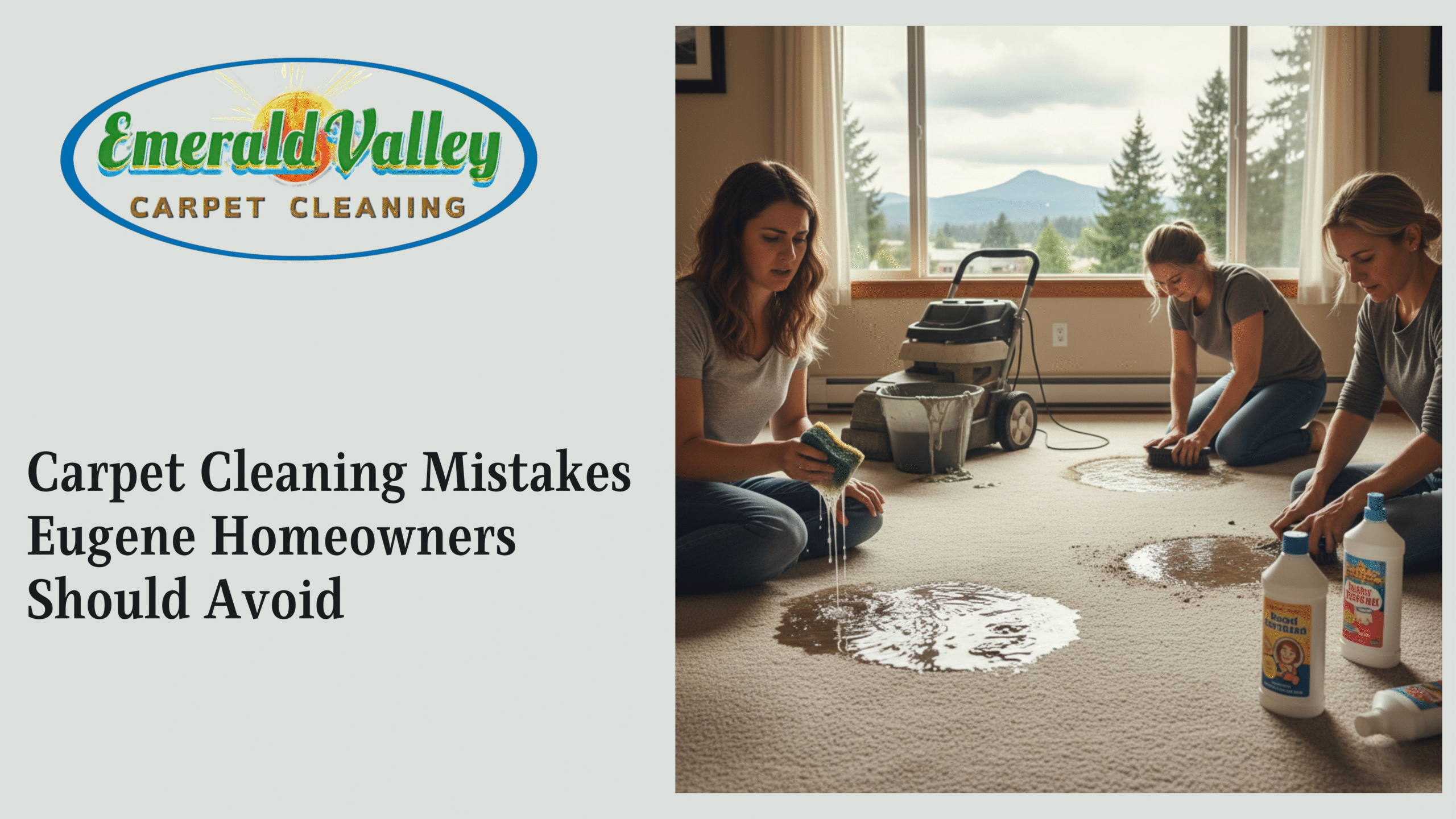 Carpet Cleaning Mistakes Eugene, OR Homeowners Should Avoid