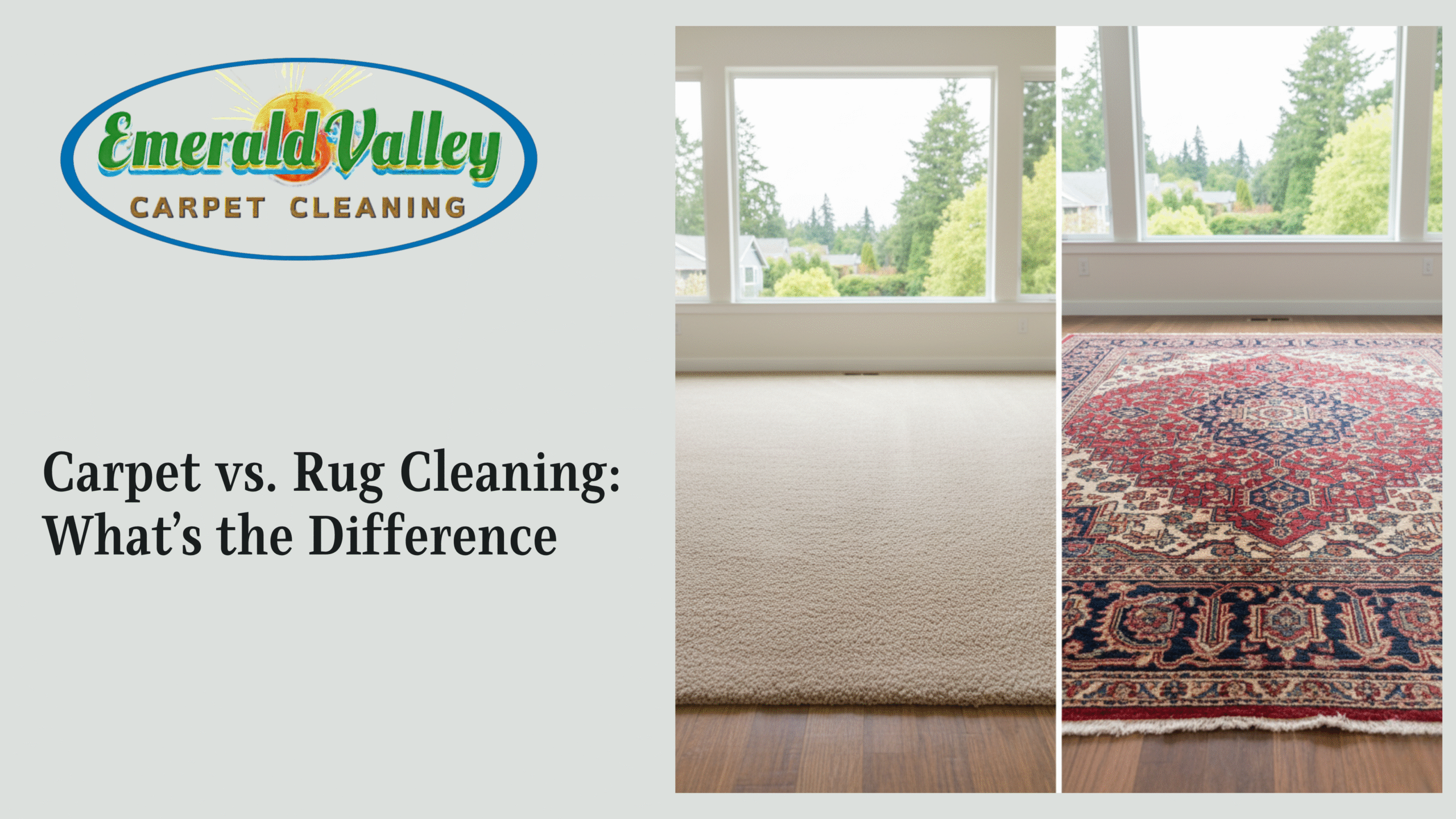 Carpet vs. Rug Cleaning: What’s the Difference in Eugene, OR?