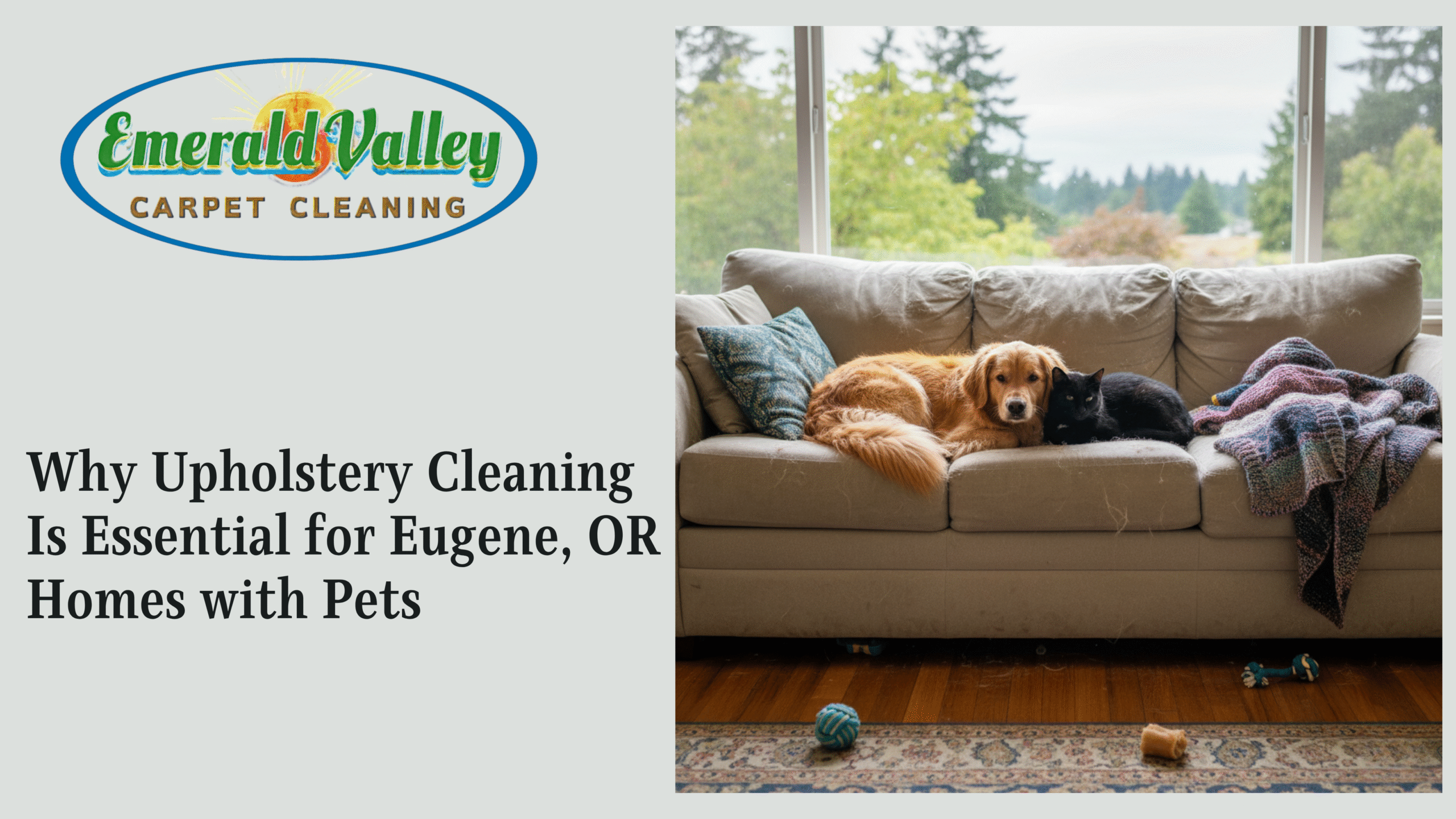 Why Upholstery Cleaning Is Essential for Eugene, OR Homes with Pets