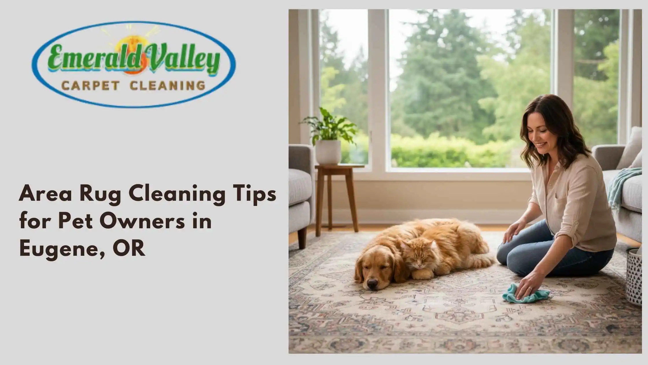 Area Rug Cleaning Tips for Pet Owners in Eugene, OR
