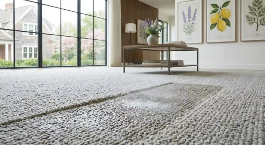 Deep carpet extraction cleaning for pet urine removal in Springfield