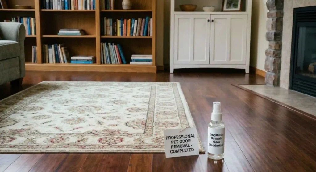 Fresh clean carpet after professional pet odor removal